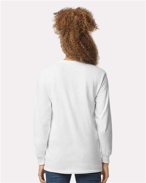Gildan 2400 White — on model back