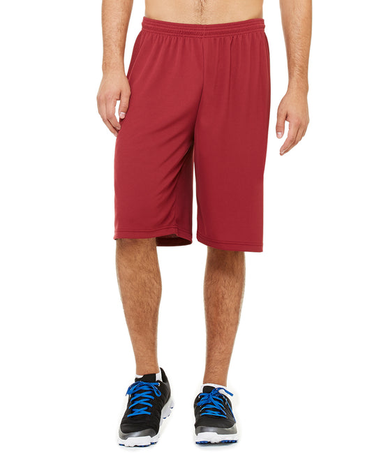 Unisex Mesh 11" Short - Sport Maroon