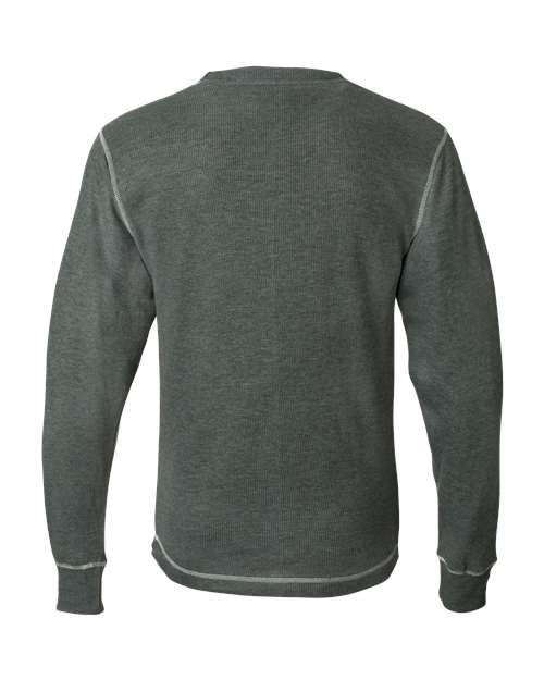 J. America 8238 Charcoal Heather/ Vintage White — back