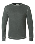 J. America 8238 Charcoal Heather/ Vintage White — front