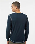 J. America 8238 Vintage Navy/ Vintage White — on model back