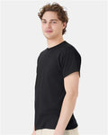 Hanes 5170 Black — on model side