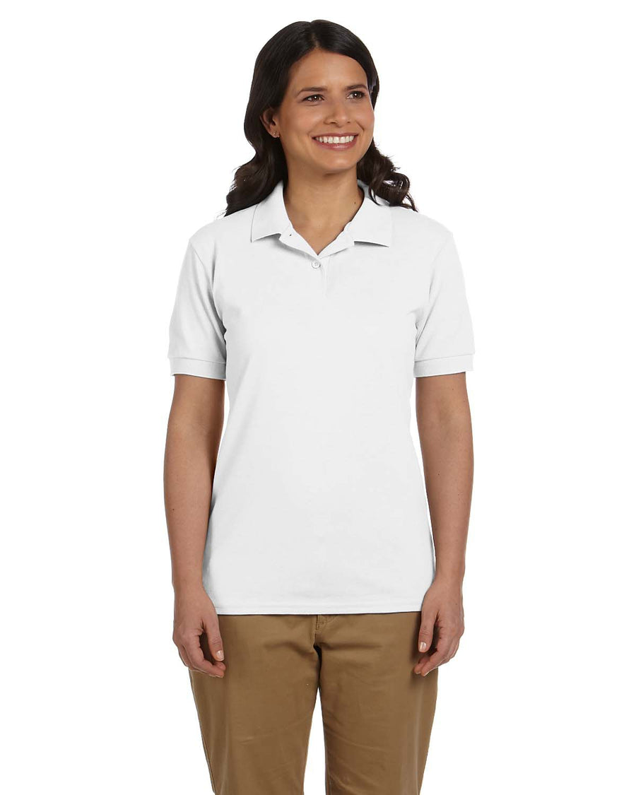 Women's Piqué Polo - White