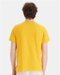 Hanes 5170 Gold — on model back