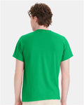 Hanes 5170 Kelly Green — on model back
