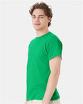 Hanes 5170 Kelly Green — on model side