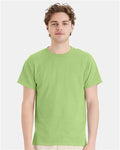 Hanes 5170 Lime — on model front