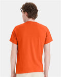 Hanes 5170 Orange — on model back