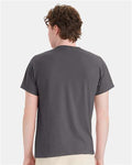 Hanes 5170 Smoke Grey — on model back