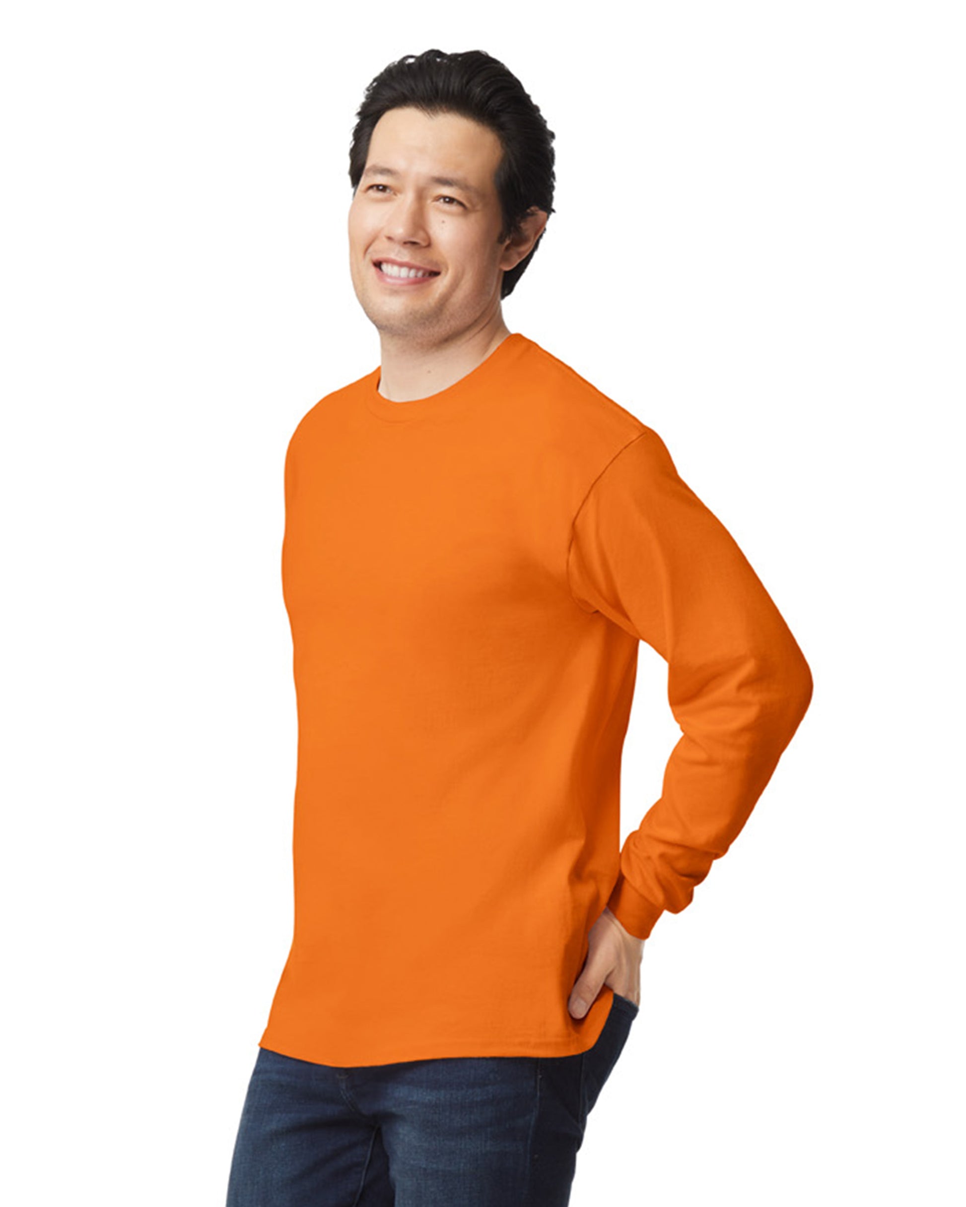 Unisex Ultra Cotton® Long-Sleeve T-Shirt - Safety Orange