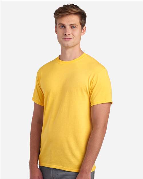 JERZEES 29MR Island Yellow — on model side