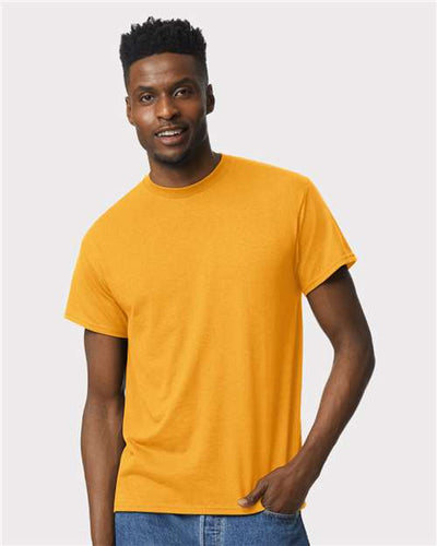 Gildan 8000 Gold — on model front