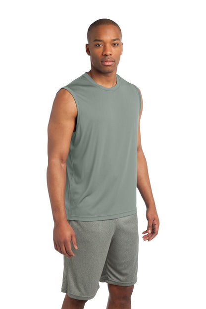 Men's Sleeveless PosiCharge Competitor Tee - Silver