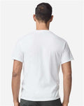 Gildan 8000 White — on model back