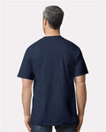 Gildan 2000T Navy — on model back