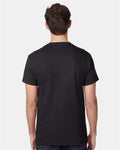 Hanes 5590 Black — on model back