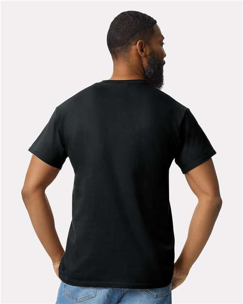 Gildan 2300 Black — on model back