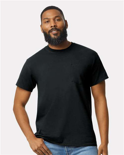 Gildan 2300 Black — on model front