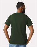 Gildan 2300 Forest Green — on model back