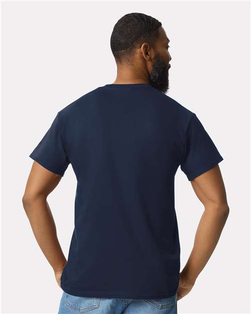 Gildan 2300 Navy — on model back