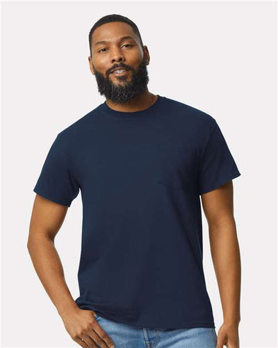 Gildan 2300 Navy — on model front