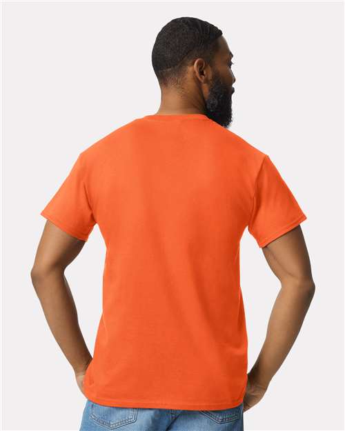 Gildan 2300 Orange — on model back