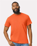 Gildan 2300 Orange — on model front