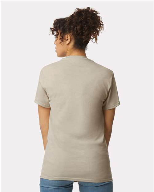 Gildan 2300 Sand — on model back