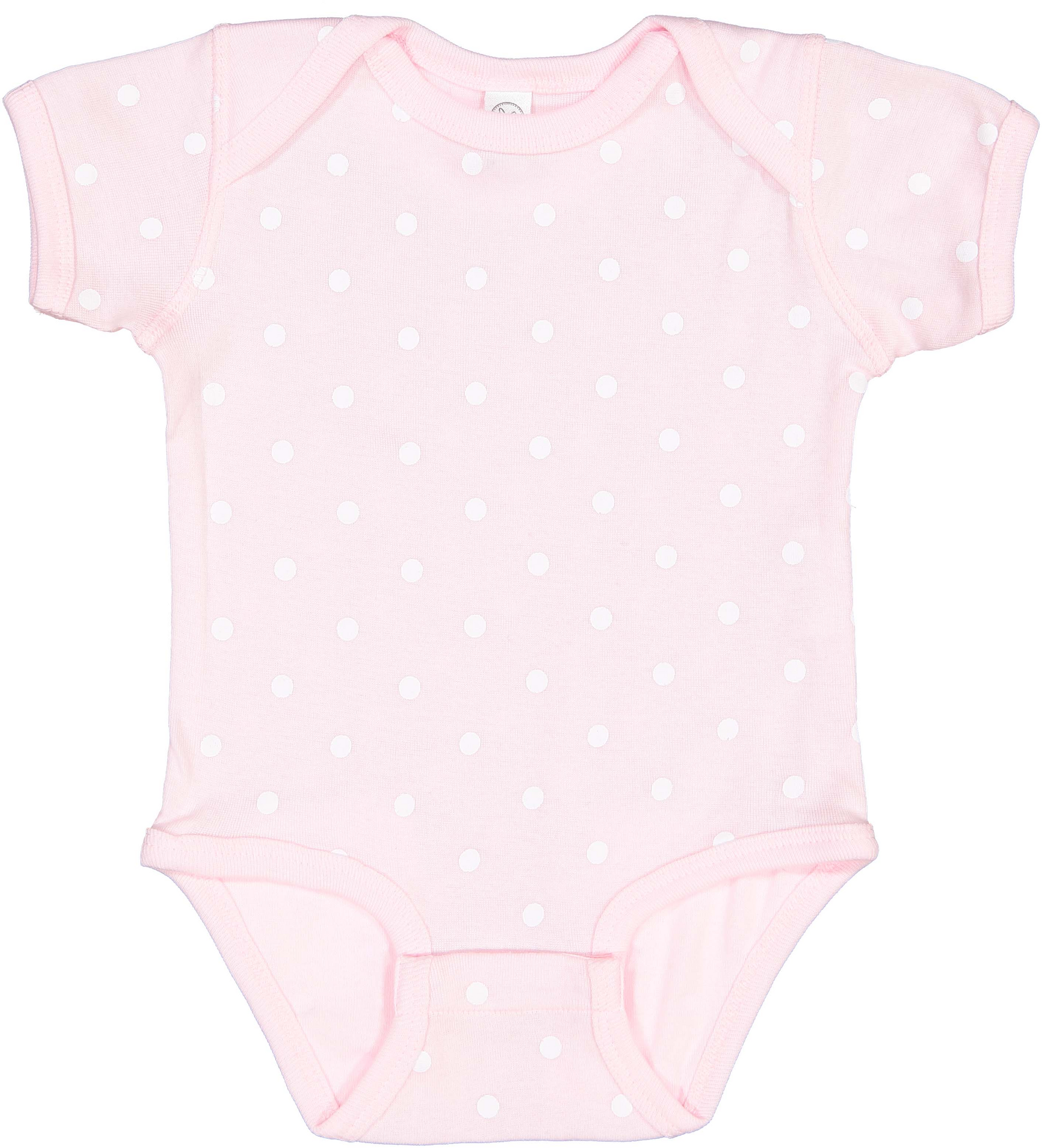 Infant Baby Rib Bodysuit - Ballerina / White Dt