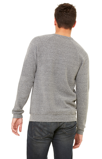 Unisex Sponge Fleece Raglan Sweatshirt - Gray Triblend