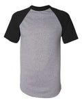 Augusta Sportswear 423 Athletic Heather/ Black — front