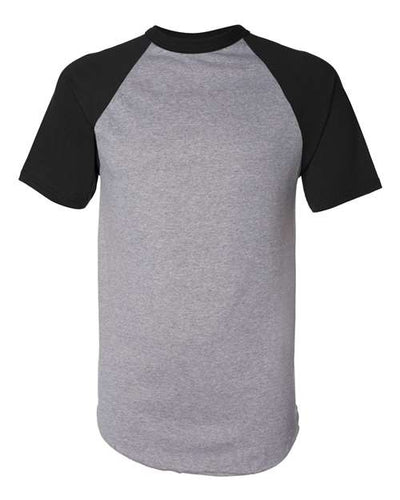 Augusta Sportswear 423 Athletic Heather/ Black — front