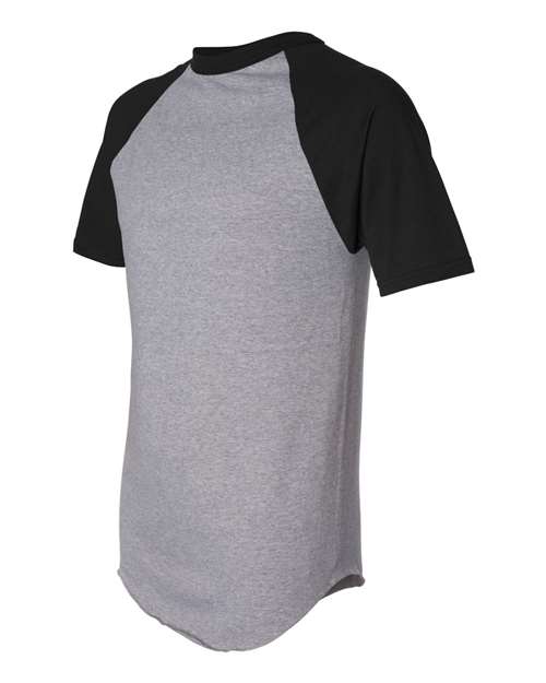 Augusta Sportswear 423 Athletic Heather/ Black — side