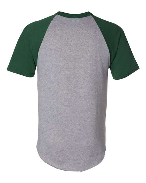 Augusta Sportswear 423 Athletic Heather/ Dark Green — back