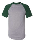 Augusta Sportswear 423 Athletic Heather/ Dark Green — front