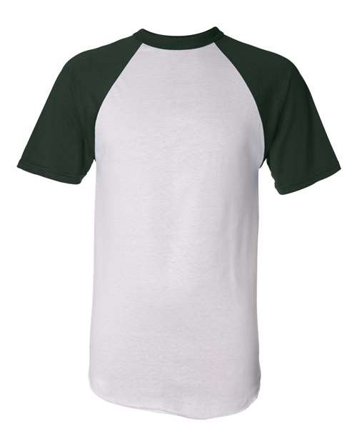 Augusta Sportswear 423 White/ Dark Green — front