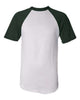 White / Dark Green