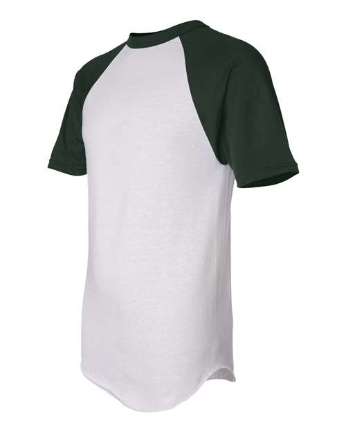 Augusta Sportswear 423 White/ Dark Green — side
