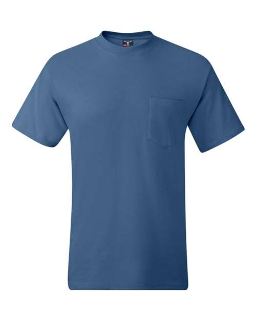Hanes 5190 Denim Blue — front