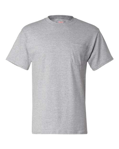 Hanes 5190 Light Steel — front
