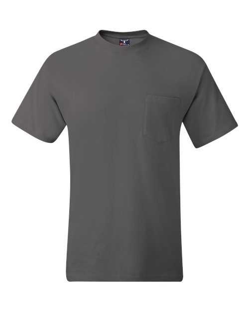 Hanes 5190 Smoke Grey — front