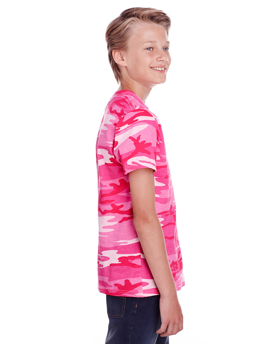 Youth Camo T-Shirt - Pink Woodland