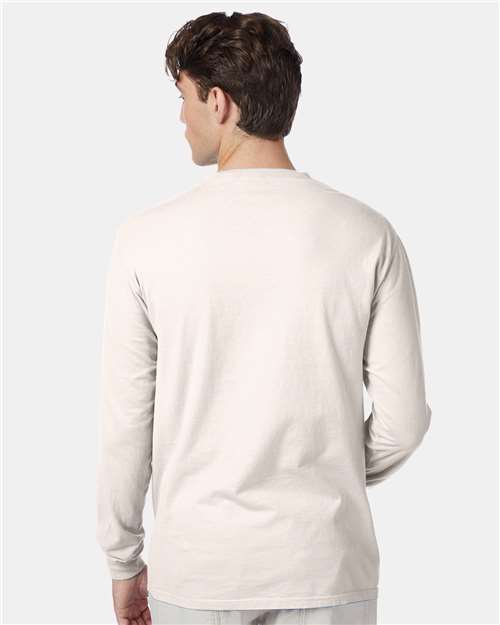Hanes 5186 Natural — on model back