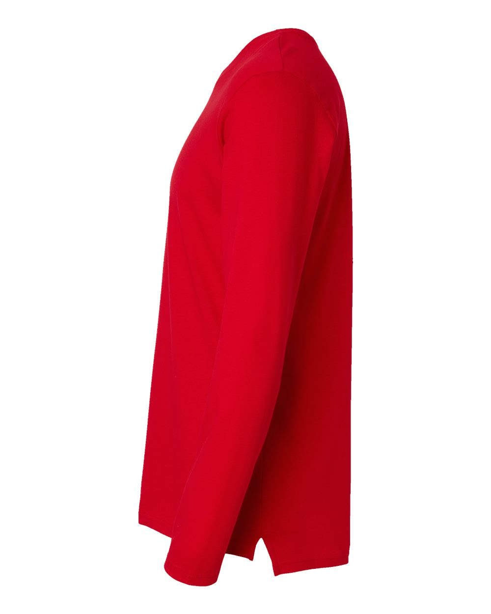 Forward Shoulder Long Sleeve Fine Jersey Tee - Red / Titanium