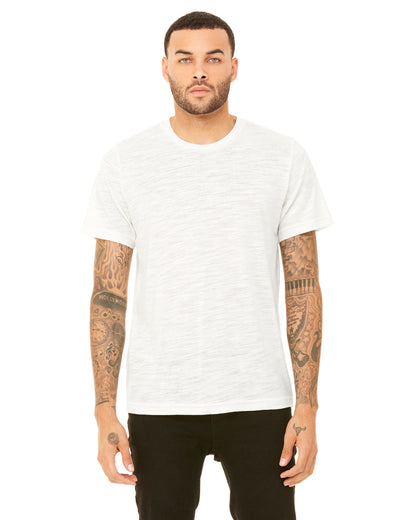Unisex Poly-Cotton Short-Sleeve T-Shirt - Natural Slub