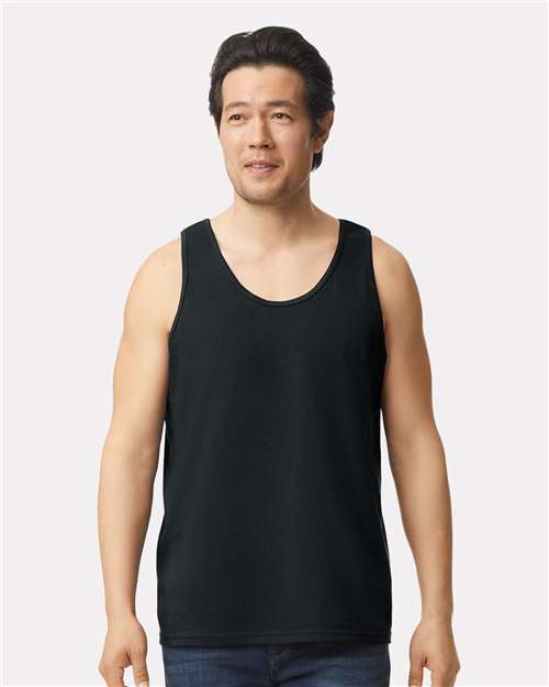 Gildan 2200 Black — on model front