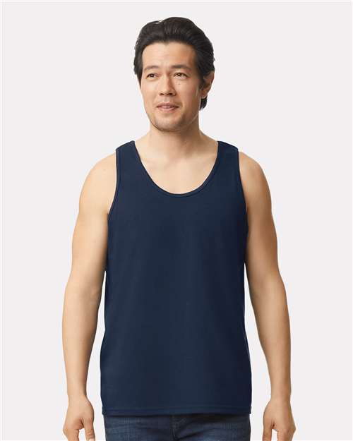 Gildan 2200 Navy — on model front