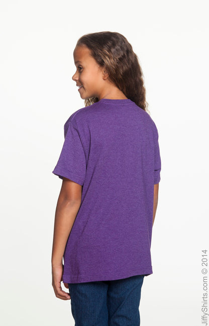 Youth Fine Jersey T-Shirt - Vintage Purple
