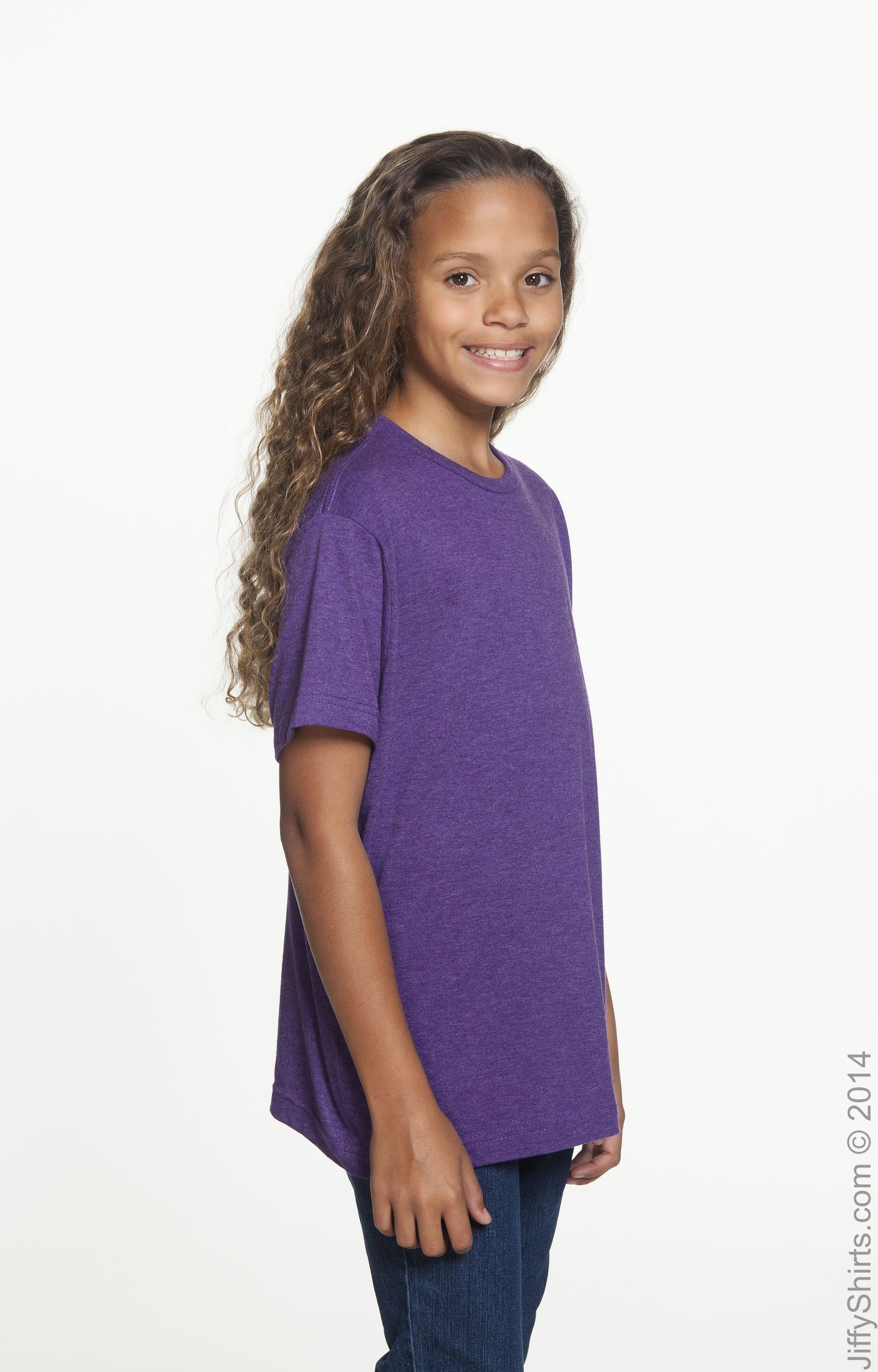 Youth Fine Jersey T-Shirt - Vintage Purple