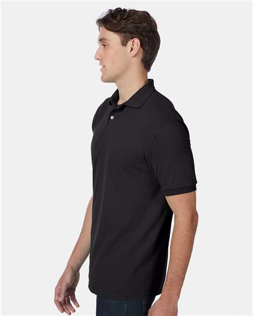 Hanes 054X Black — on model side